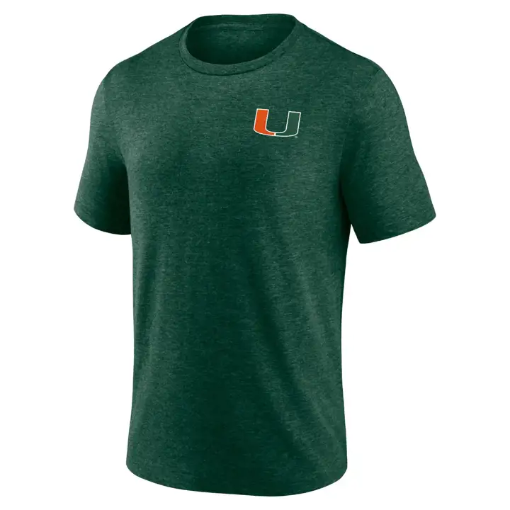 T-shirt tricolore vintage audacieux des Miami Hurricanes NCAA 23 GR