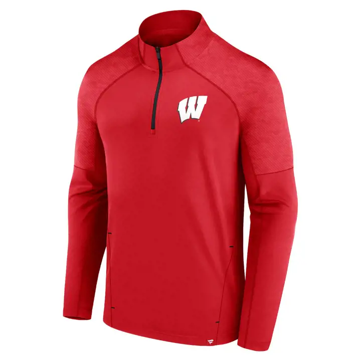 Wisconsin Badgers NCAA Defender 1/4 Zip 23 ROUGE