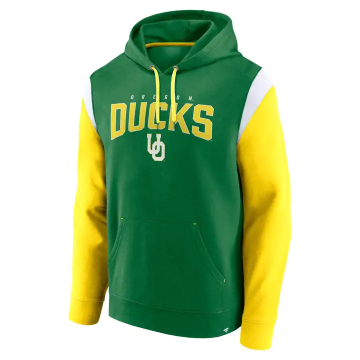 Sweat à capuche double classique NCAA Oregon Ducks 23 VERT