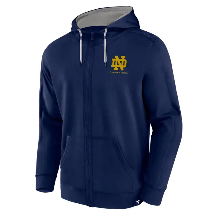 Notre Dame Fighting Irish NCAA Power Index FZ Hoodie 23 NAVY