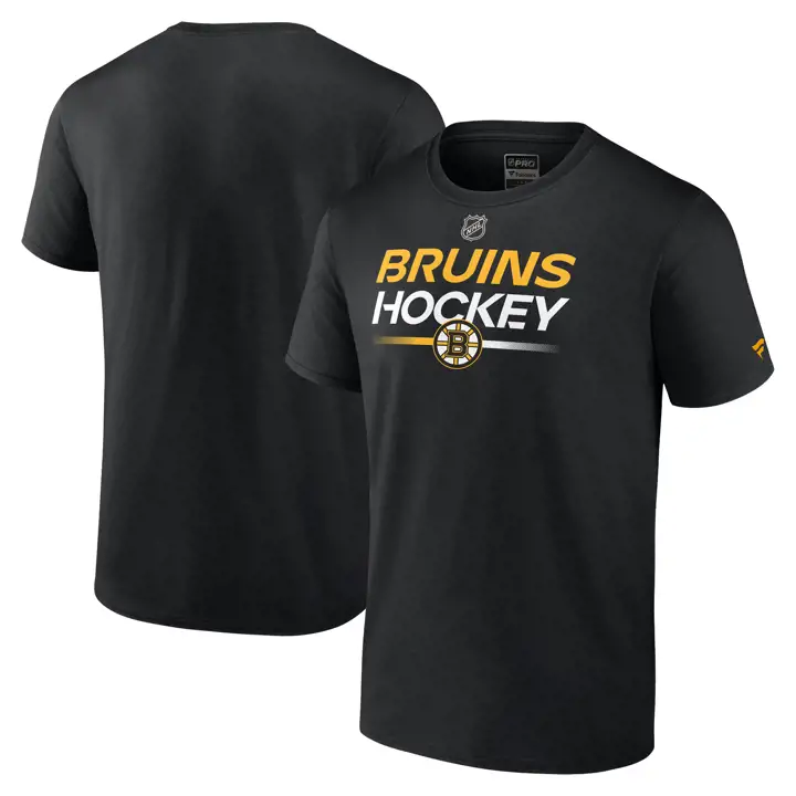 T-shirt Boston Bruins NHL Authentic Pro Prime II Noir