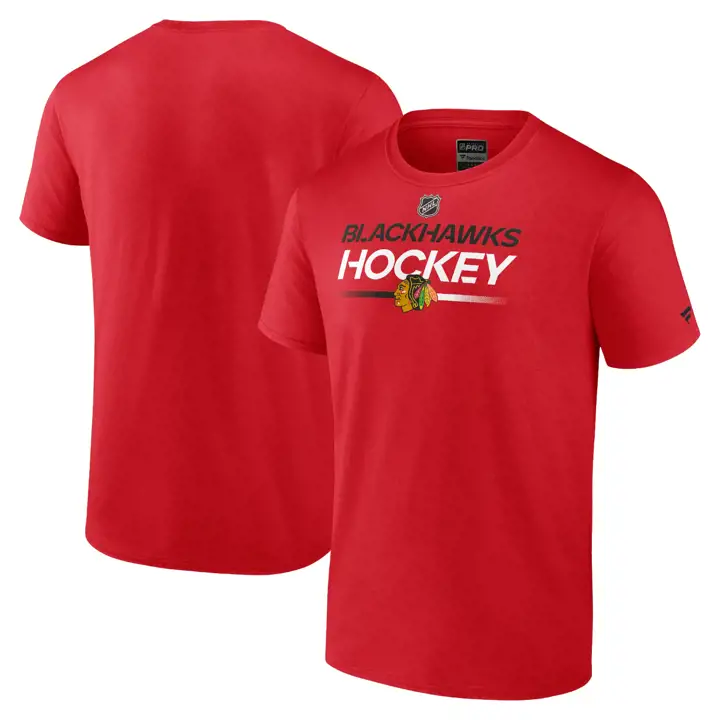 T-shirt Authentique Pro Prime II Rouge des Blackhawks de Chicago LNH