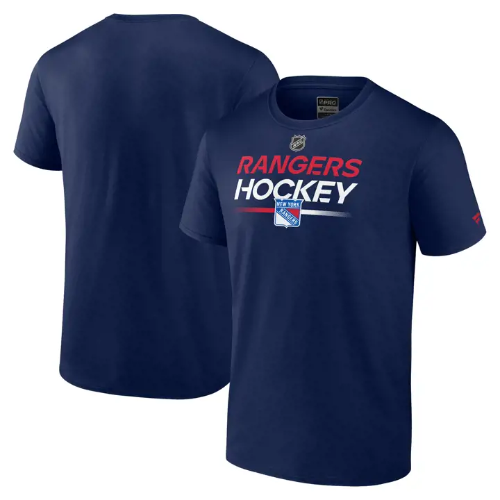 New York Rangers NHL Authentic Pro Prime T-Shirt II BLEU MARINE