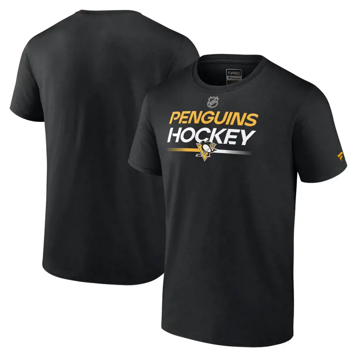 T-shirt Pittsburgh Penguins NHL Authentic Pro Prime II Noir