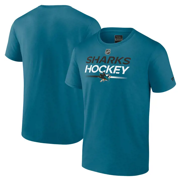 T-shirt Authentic Pro Prime II San Jose Sharks NHL TEAL
