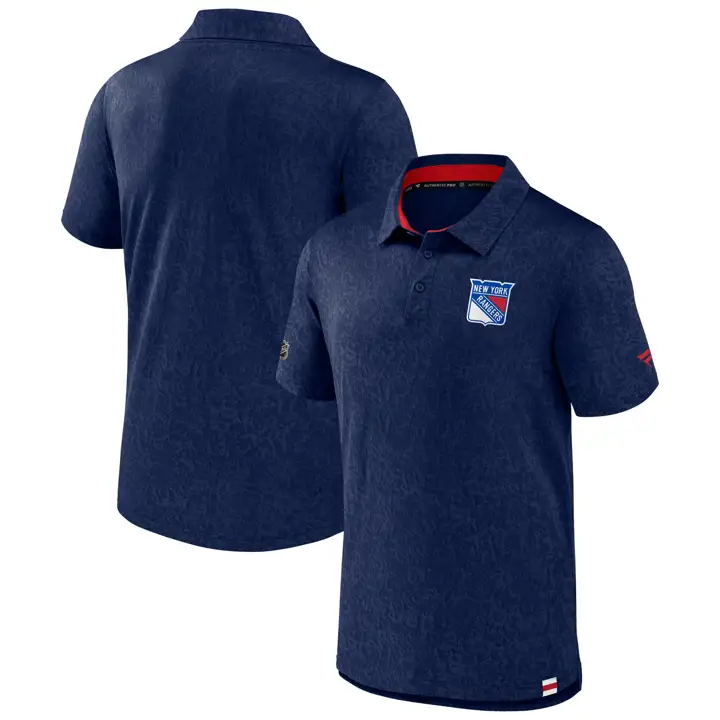 New York Rangers NHL RINK Performance Polo II BLEU MARINE