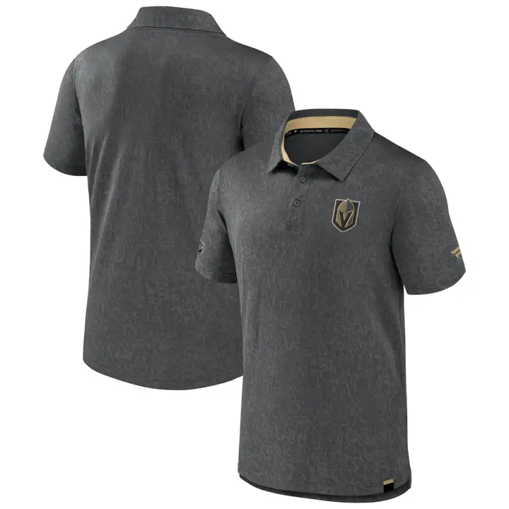 Vegas Golden Knights NHL Polo Performance RINK II CHARBON