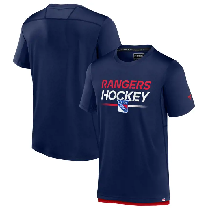 T-shirt New York Rangers NHL RINK Tech Prime II BLEU
