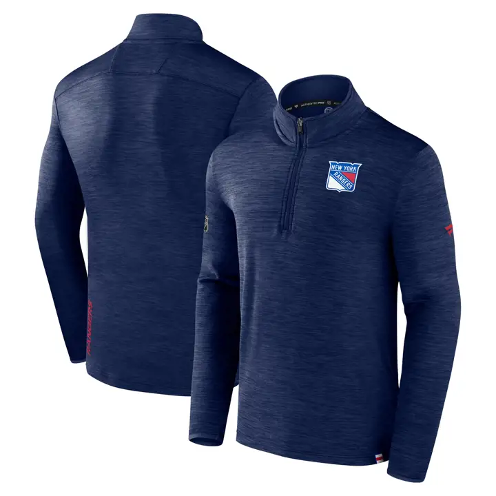 Polaire 1/4 Zip NHL RINK des Rangers de New York ii MARINE