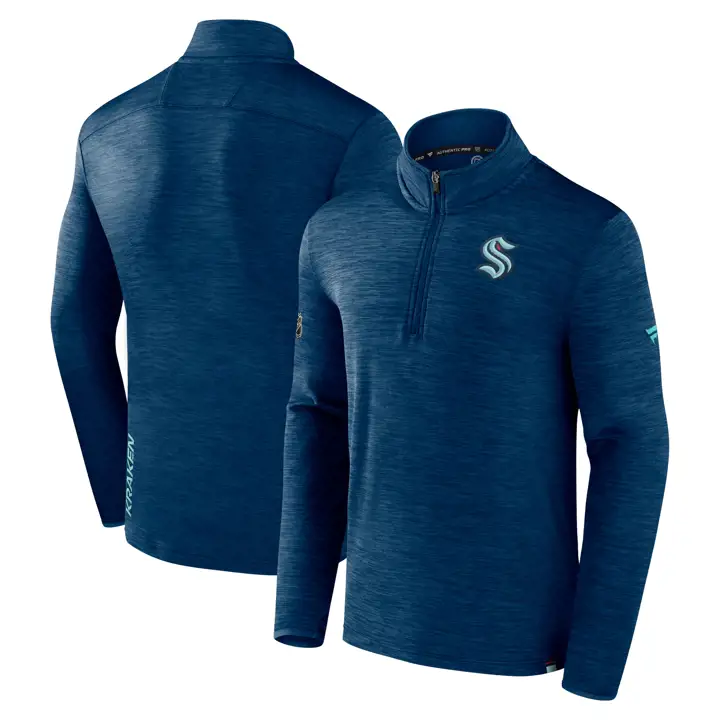Seattle Kraken NHL RINK Polaire 1/4 Zip ii MARINE
