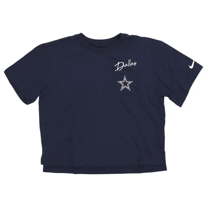 T-shirt de poche NFL Dallas Cowboys pour femme 23 NAVY