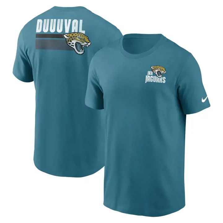 T-shirt Jacksonville Jaguars NFL Logo et Slogan 23 TEAL