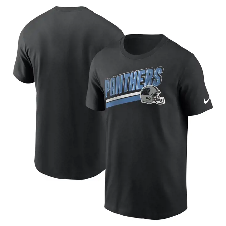 T-shirt Carolina Panthers NFL Team Helmet Blitz 23 BLK