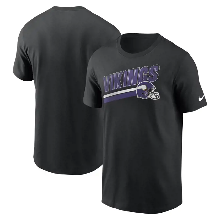 T-shirt NFL Minnesota Vikings Casque Blitz 23 BLK