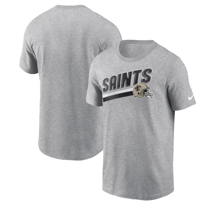 T-shirt Blitz casque de l'équipe NFL des New Orleans Saints 23 H-GRIS