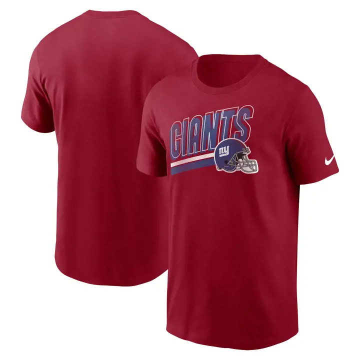 T-Shirt New York Giants NFL Team Casque Blitz 23 ROUGE