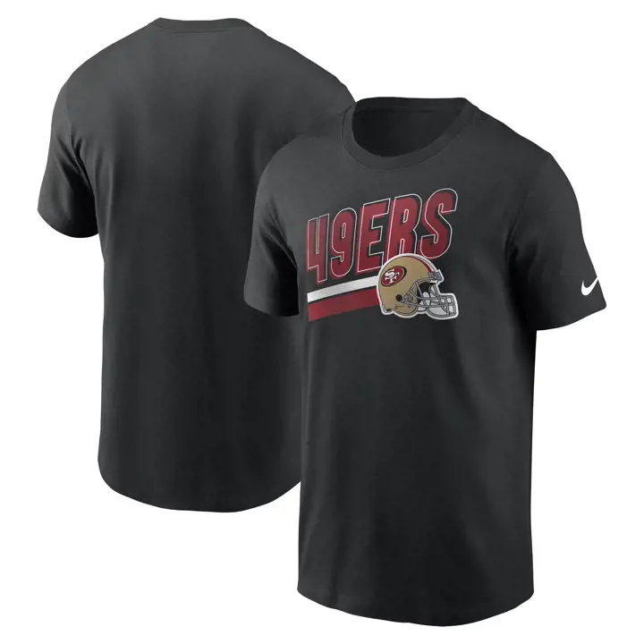 T-shirt Blitz avec casque de l'équipe NFL des 49ers de San Francisco 23 BLK