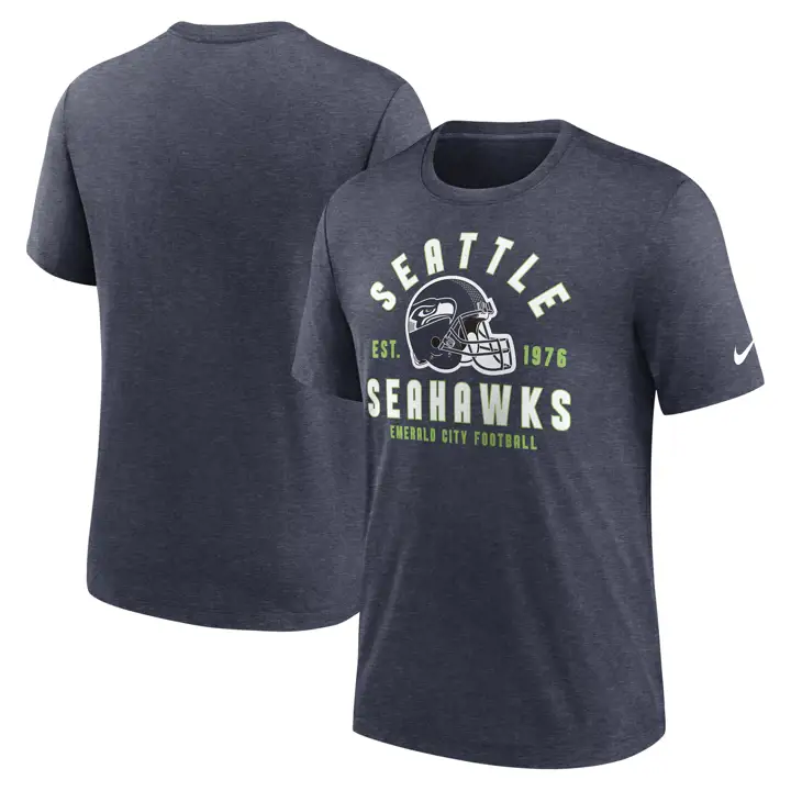 T-shirt Seattle Seahawks NFL Triblend Stacked 23 H-NAVY