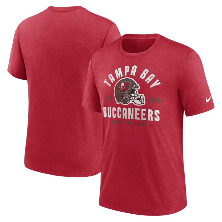 T-shirt triblended empilé Tampa Bay Buccaneers NFL 23 ROUGE