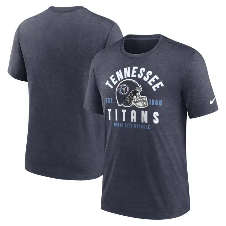 T-shirt triblend superposé NFL Tennessee Titans 23 H-NAVY