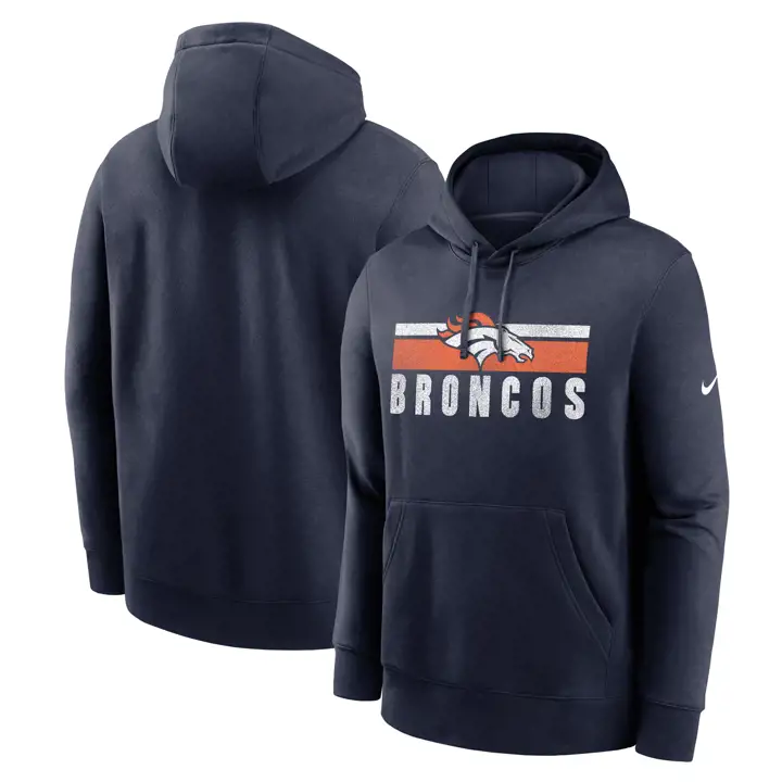 Denver Broncos NFL Bandes de capot 23 MARINE