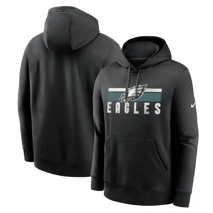 Philadelphia Eagles NFL Team Bandes de capot 23 NOIR
