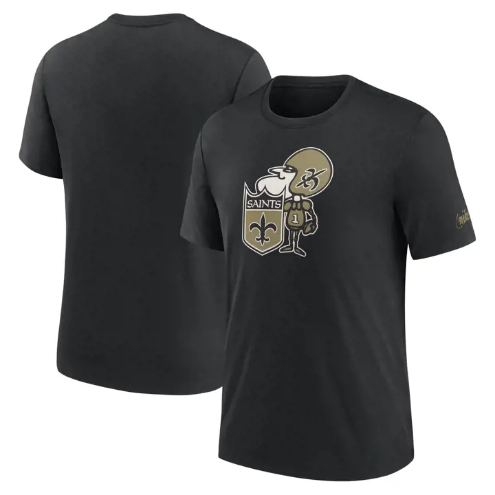 T-shirt NFL New Orleans Saints logo Playback Triblend 23 noir