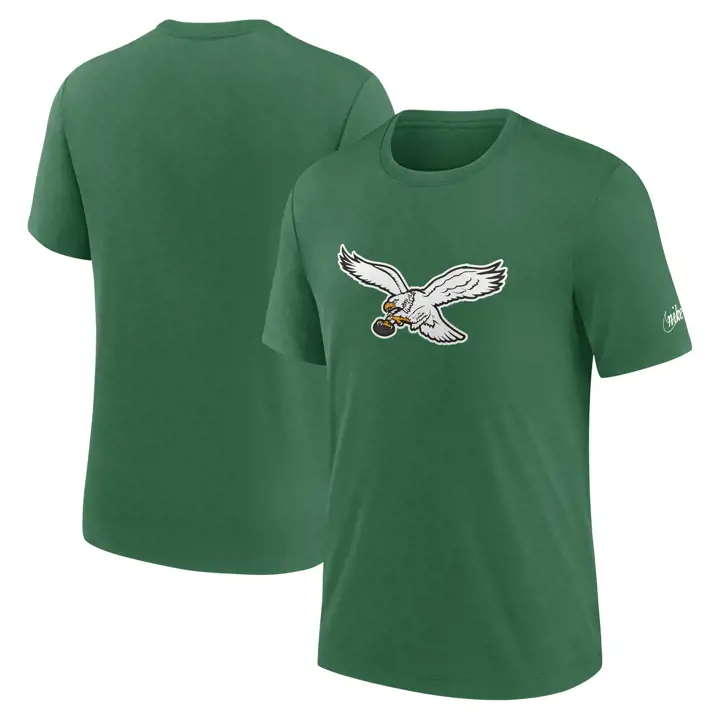 Philadelphia Eagles NFL Triblend Playback Logo Tee 23 GRN