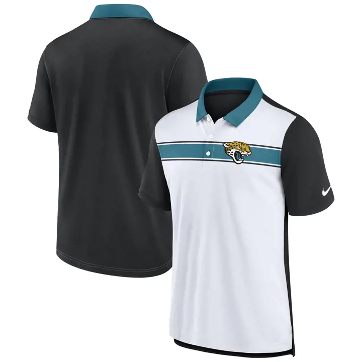 Polo Jacksonville Jaguars NFL Rewind Logo 23 BLANC