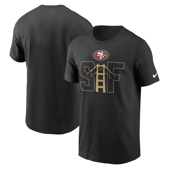 T-shirt essentiel local San Francisco 49ers NFL 23 NOIR