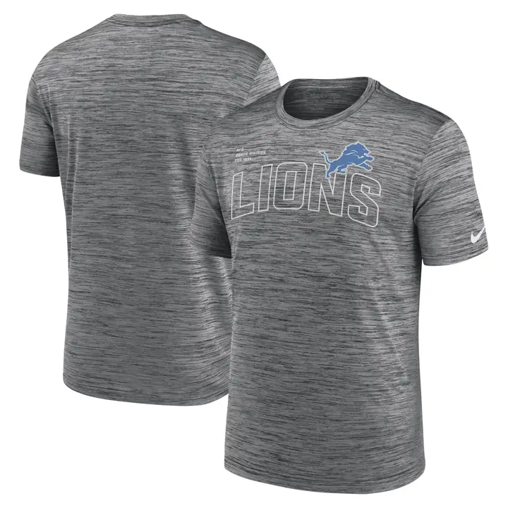 T-shirt Detroit Lions NFL Sideline Velocity 23 ANTHRACITE