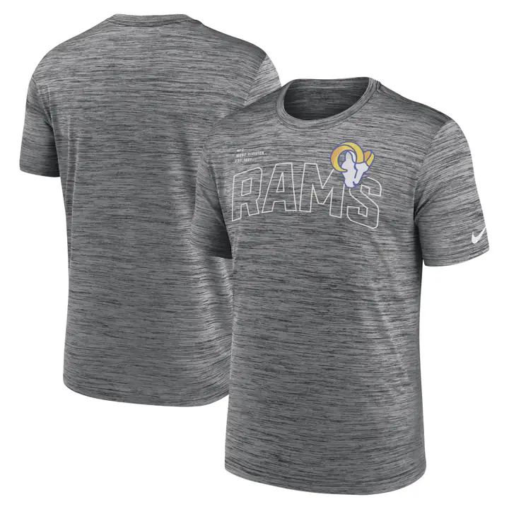 T-shirt Los Angeles Rams NFL Velocity Nom d'équipe 23 ANTHRACITE