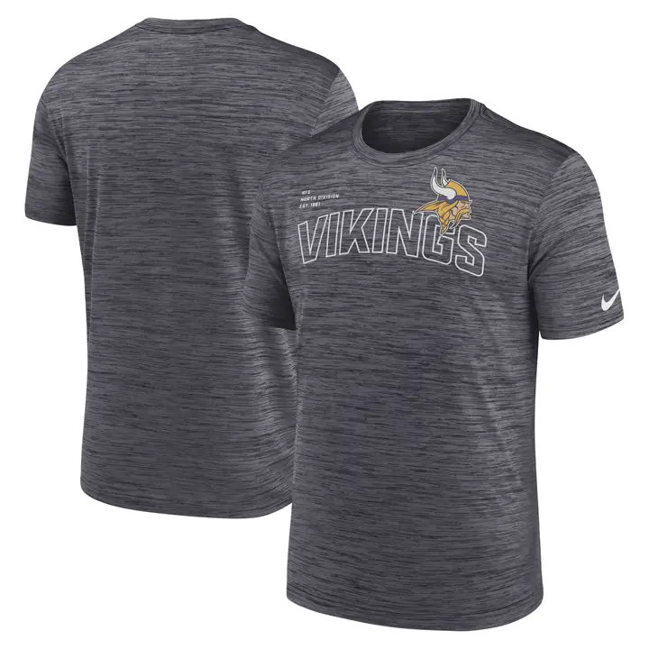 T-shirt NFL Minnesota Vikings Velocity Nom de l'équipe 23 NOIR