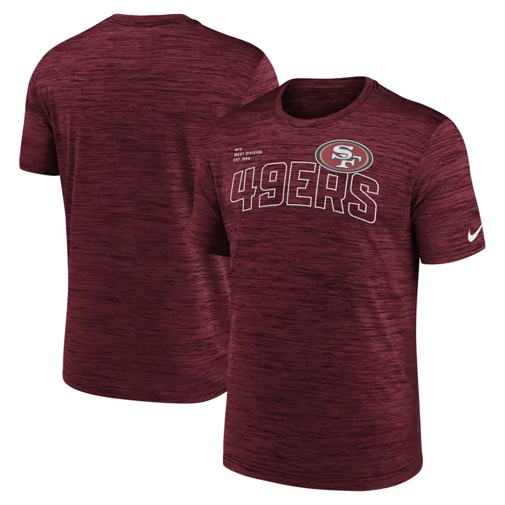 T-shirt NFL San Francisco 49ers Velocity Nom de l'équipe 23 ROUGE