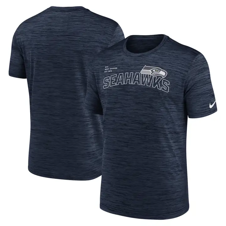 Seattle Seahawks T-Shirt NFL Velocity au Nom de l'Équipe 23 BLEU MARINE