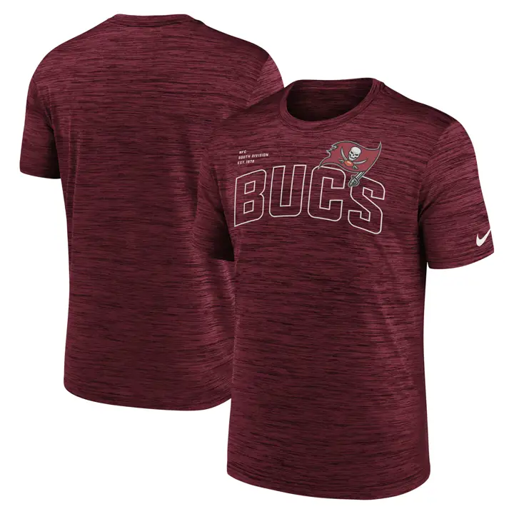 T-shirt Tampa Bay Buccaneers NFL Velocity - Nom de l'équipe 23 ROUGE