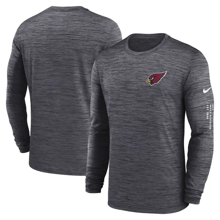 T-shirt à manches longues NFL Velocity Arizona Cardinals 23 noir
