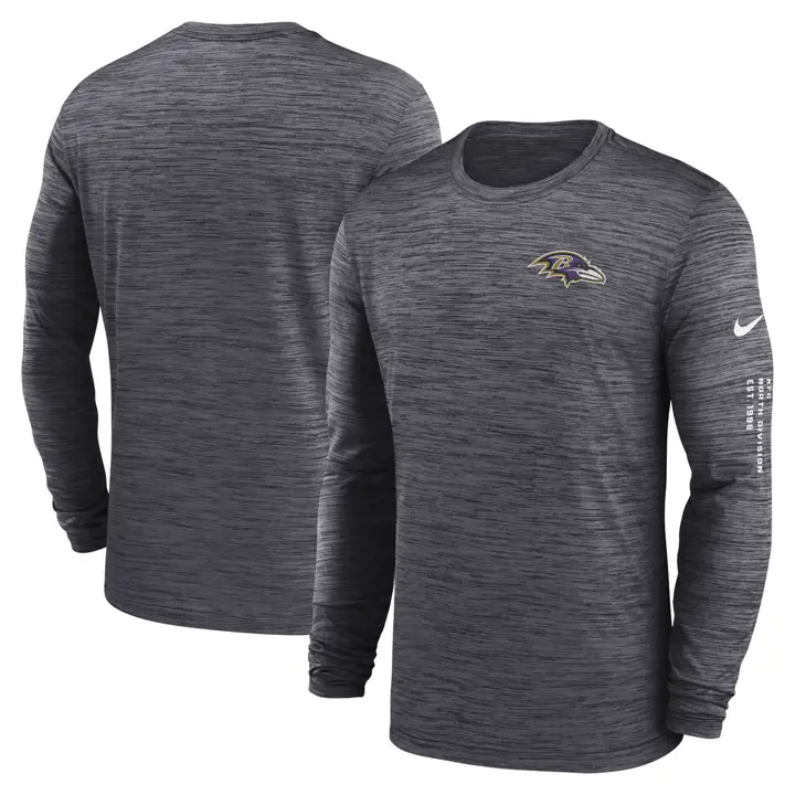 T-shirt NFL LS Velocity Baltimore Ravens 23 Noir