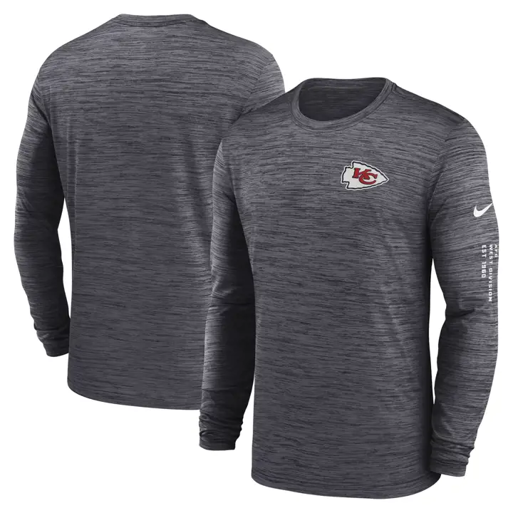 T-shirt NFL LS Velocity Kansas City Chiefs 23 BLK