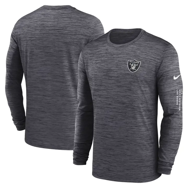 T-shirt à manches longues NFL Las Vegas Raiders Velocity 23 BLK