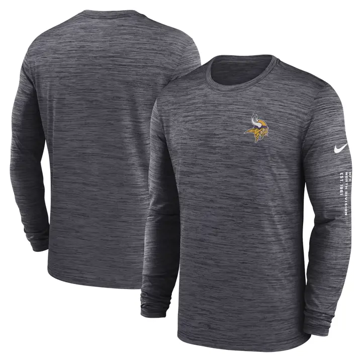 T-shirt Minnesota Vikings NFL LS Velocity 23 BLK