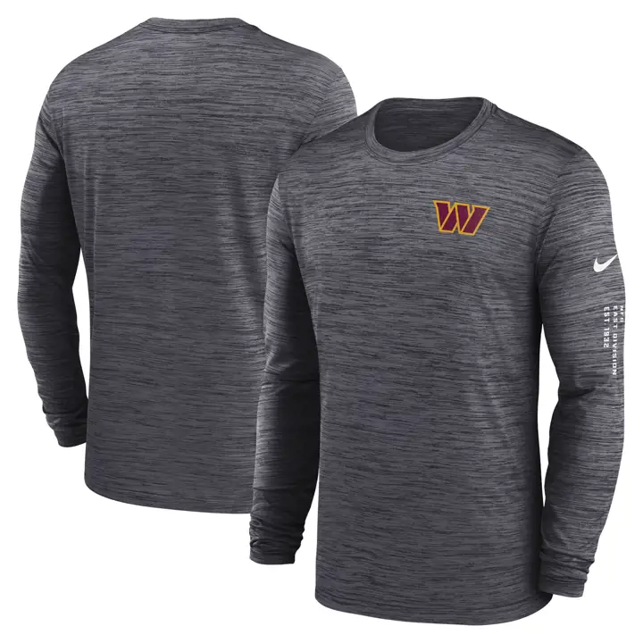 T-shirt Velocity NFL Washington Commanders LS 23 noir