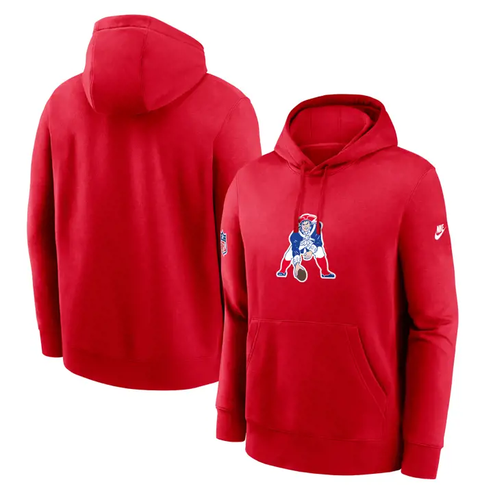 Sweat à capuche New England Patriots NFL Alt Logo Club 23 ROUGE