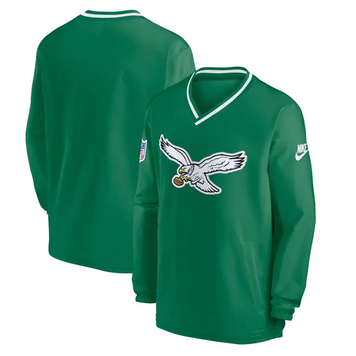 Coupe-vent Philadelphia Eagles NFL avec logo alternatif 23 GRN