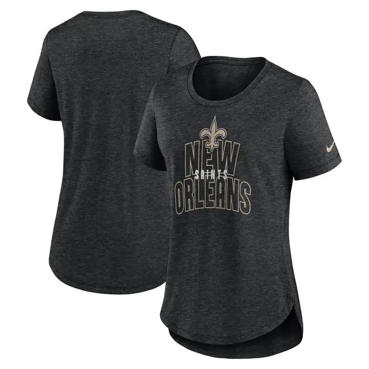 T-shirt Triblend Femme NFL New Orleans Saints City 23 BLK