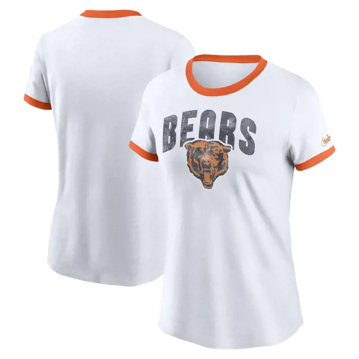T-shirt Femme Chicago Bears NFL Rewind Ringer 23 ORG
