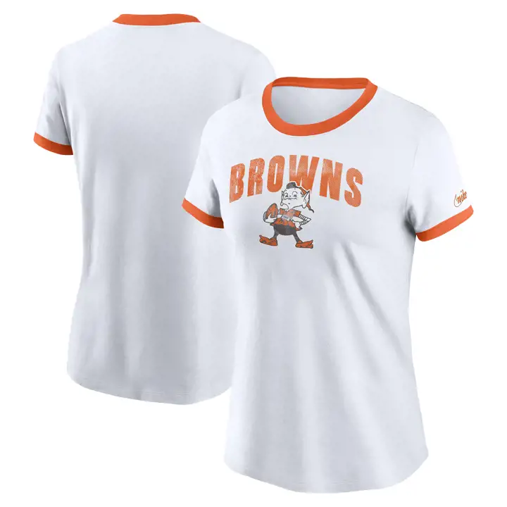 T-shirt pour femme Rewind Ringer NFL des Cleveland Browns 23 ORG