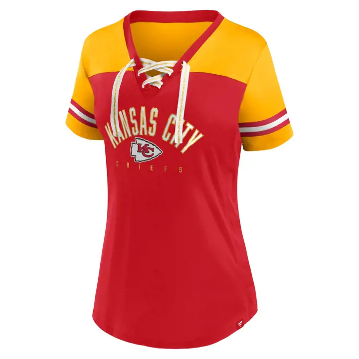T-shirt Athena NFL des Chiefs de Kansas City pour femme 23 ROUGE/OR
