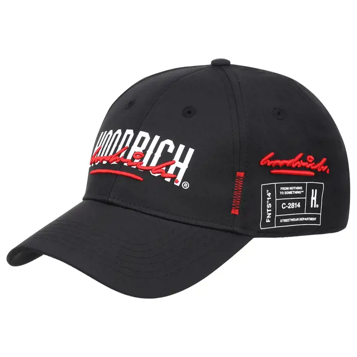Hoodrich OG Double Script Strapback noir/rouge