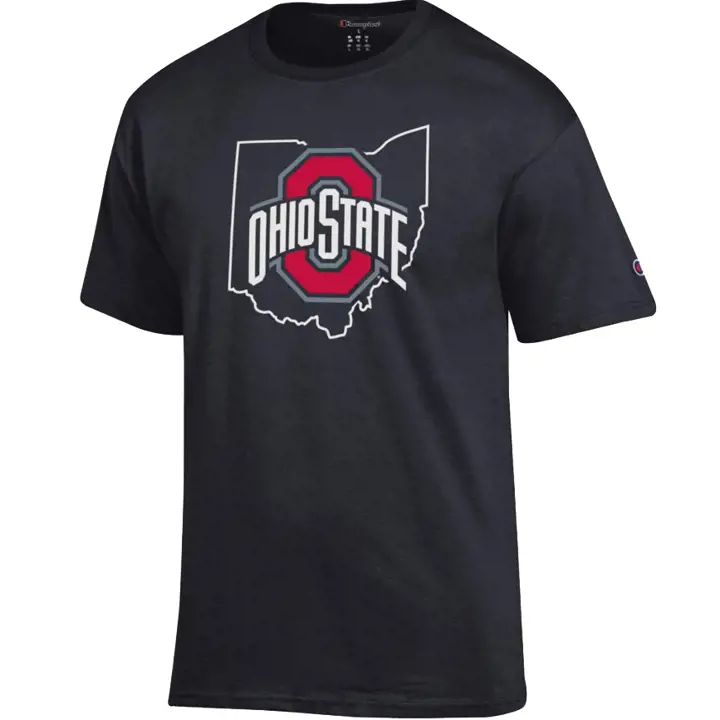 T-shirt Buckeye de l'Ohio 2F NCAA State Pride NOIR